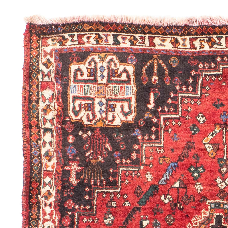 Shiraz Teppich 117x162cm - Perserteppich - dunkelrot