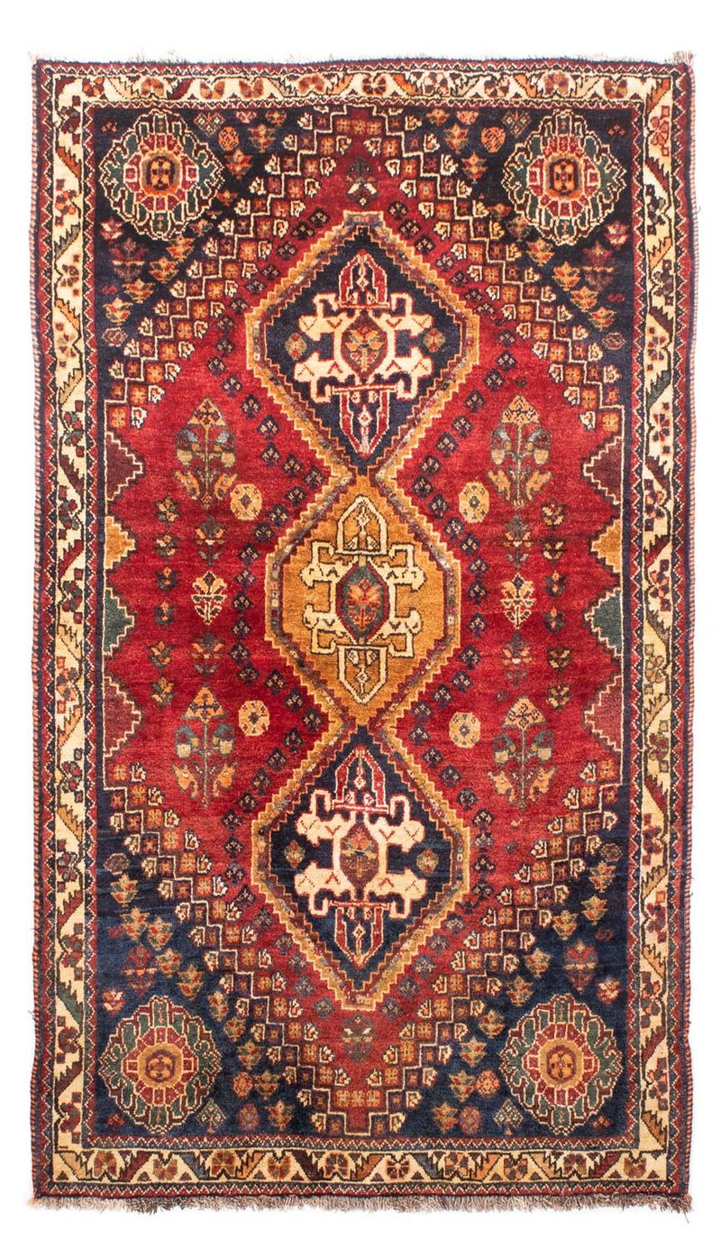 Shiraz Teppich 110x187cm - Perserteppich - dunkelrot