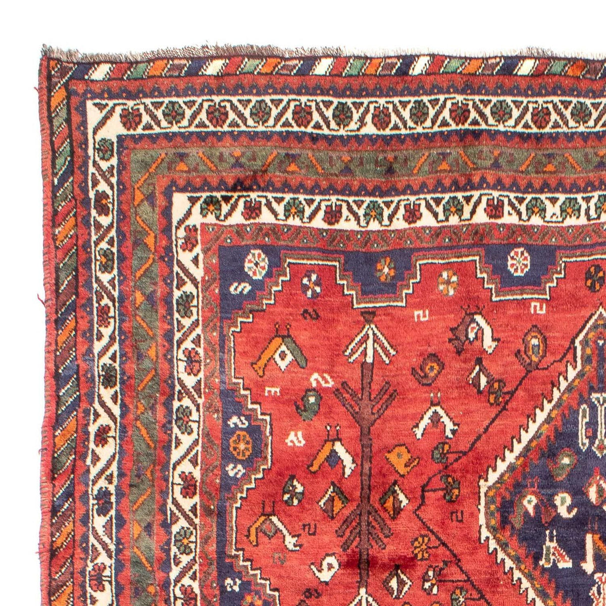 Shiraz Teppich 208x290cm - Perserteppich - rot