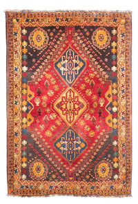 Shiraz Teppich 120x175cm - Perserteppich - dunkelrot – product image