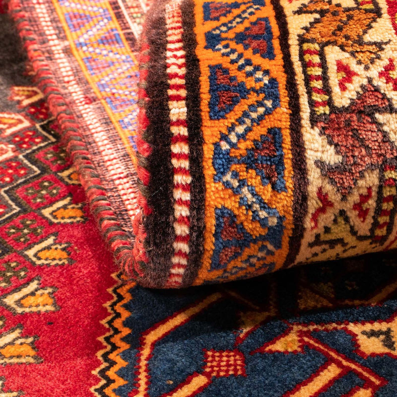 Shiraz Teppich 120x175cm - Perserteppich - dunkelrot