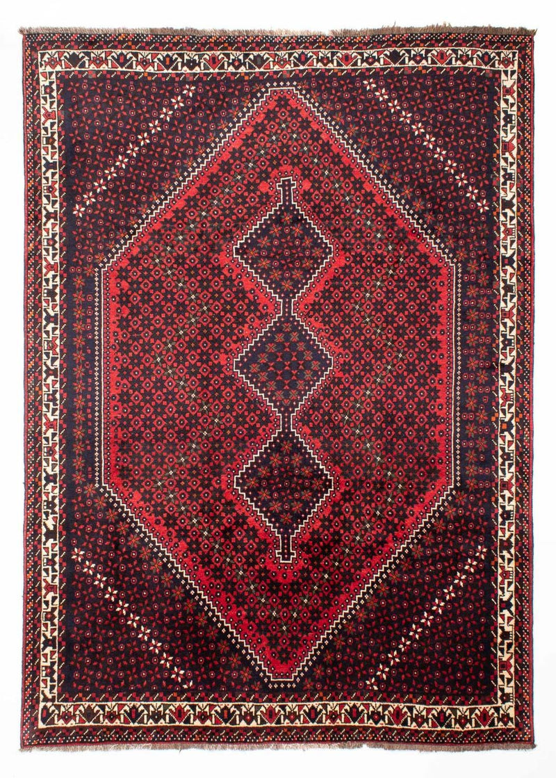 Shiraz Teppich 200x295cm - Perserteppich - dunkelrot