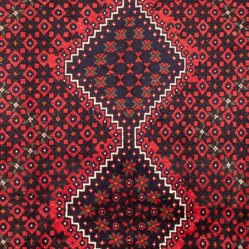 Shiraz Teppich 200x295cm - Perserteppich - dunkelrot