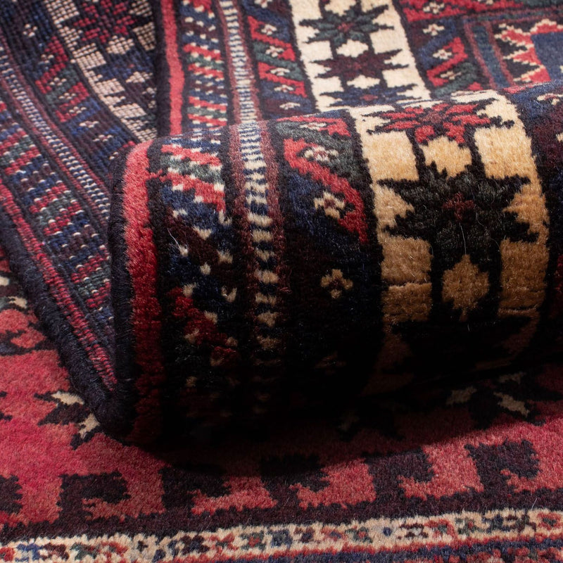 Shiraz Teppich 200x295cm - Perserteppich - dunkelrot