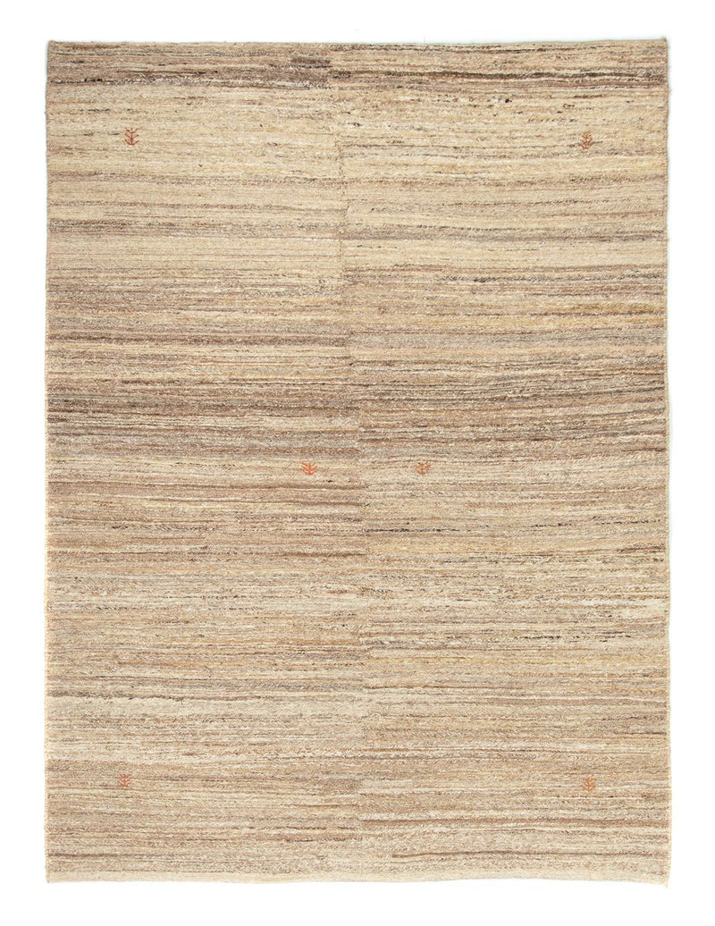 Gabbeh Persisch Teppich 144x197cm - Perserteppich Wollteppich - beige