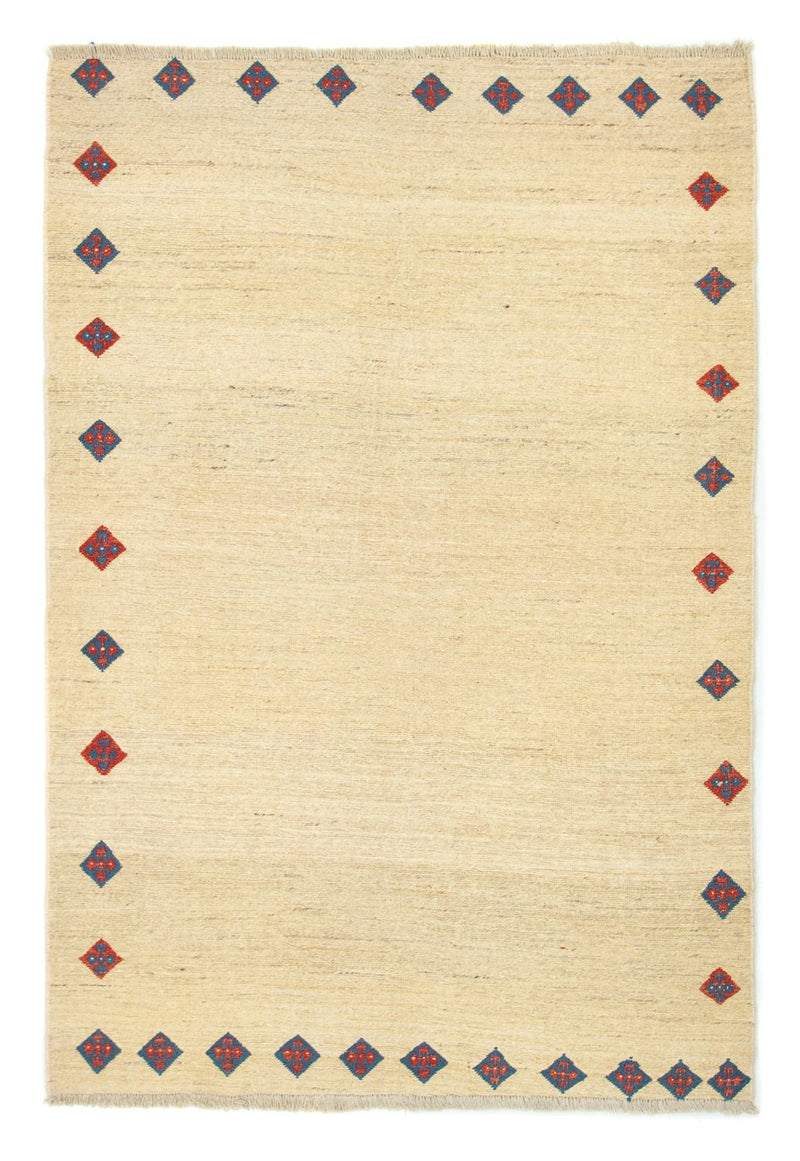 Gabbeh Persisch Teppich 146x218cm - Perserteppich Wollteppich - beige