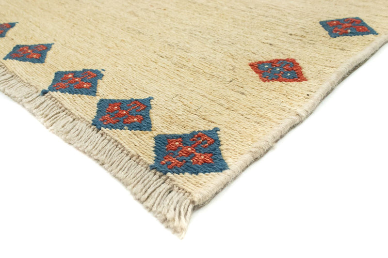 Gabbeh Persisch Teppich 146x218cm - Perserteppich Wollteppich - beige