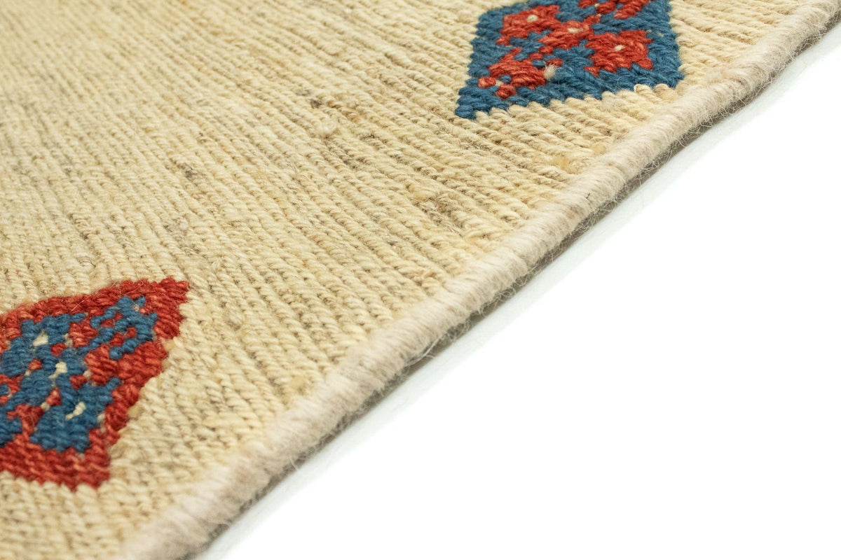 Gabbeh Persisch Teppich 146x218cm - Perserteppich Wollteppich - beige