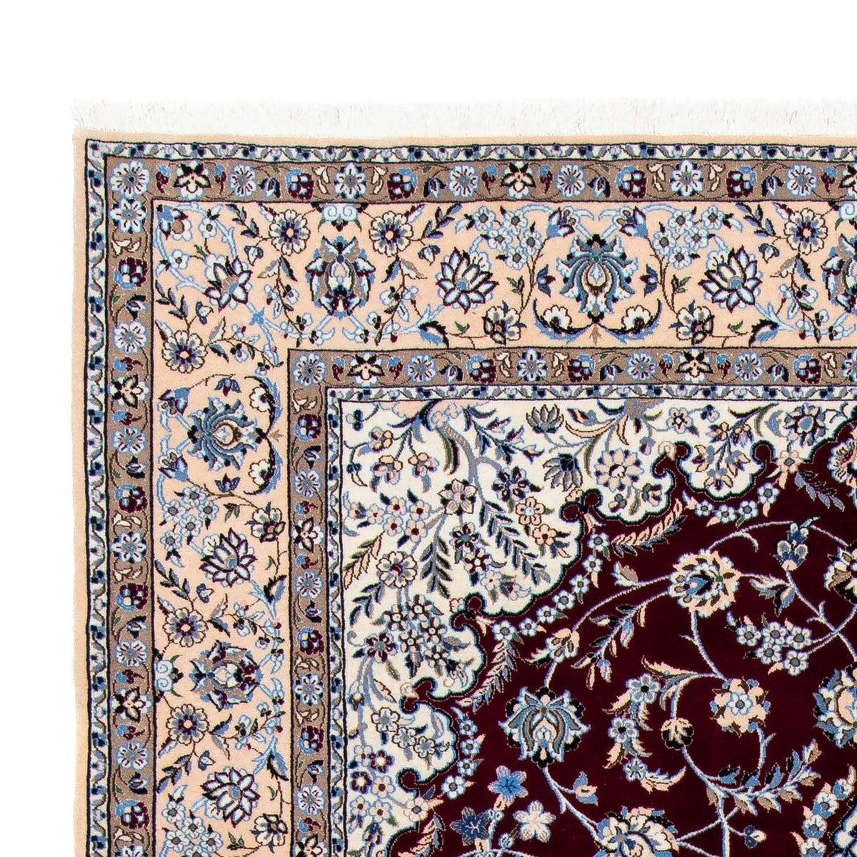 Nain - 9La Teppich 201x305cm - Perserteppich - dunkelrot
