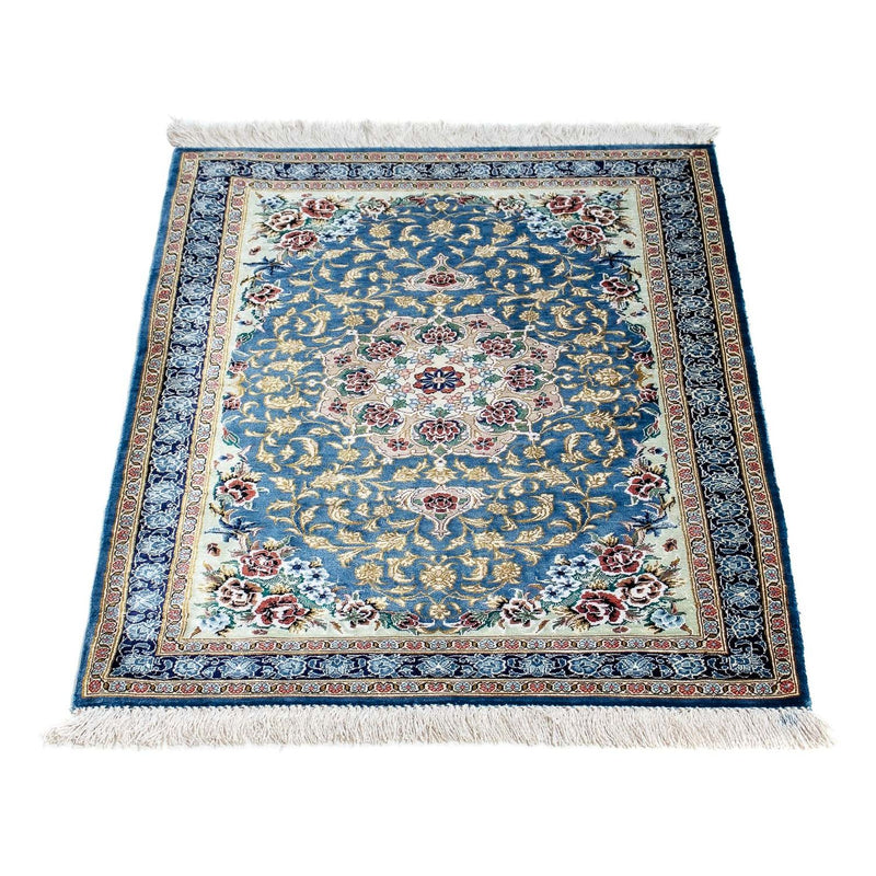 Perserteppich - Ghom 60 x 86 cm - blau