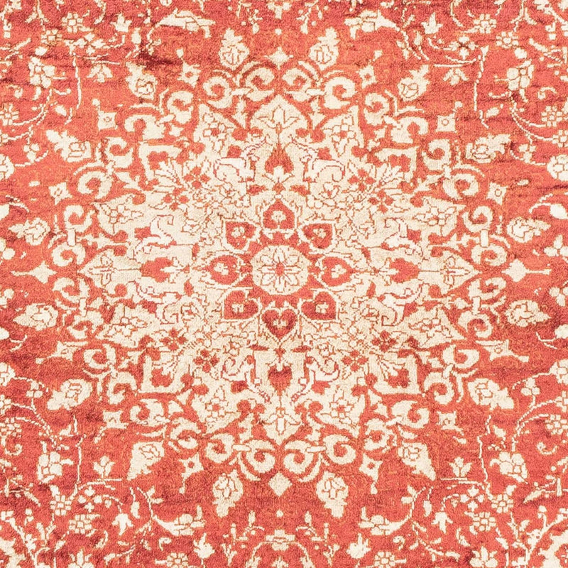 Hereke Teppich 69x122cm - Orientteppich - dunkelrot