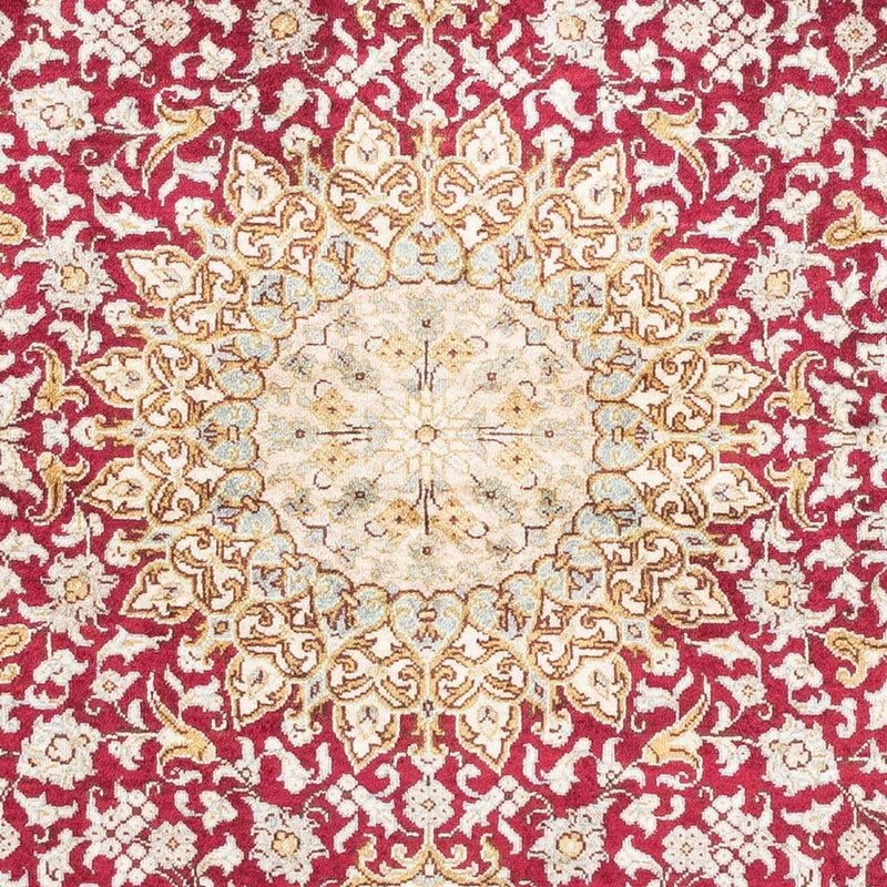 Hereke Teppich 76x122cm - Orientteppich - dunkelrot