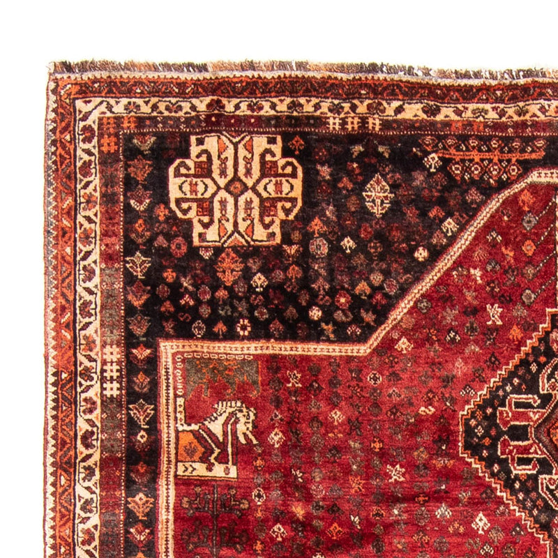 Shiraz Teppich 227x310cm - Perserteppich - dunkelrot