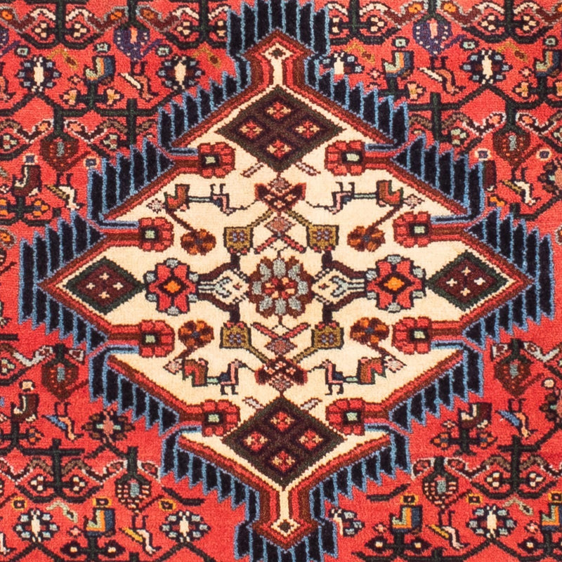 Hosseinabad Teppich 105x160cm - Perserteppich - dunkelrot