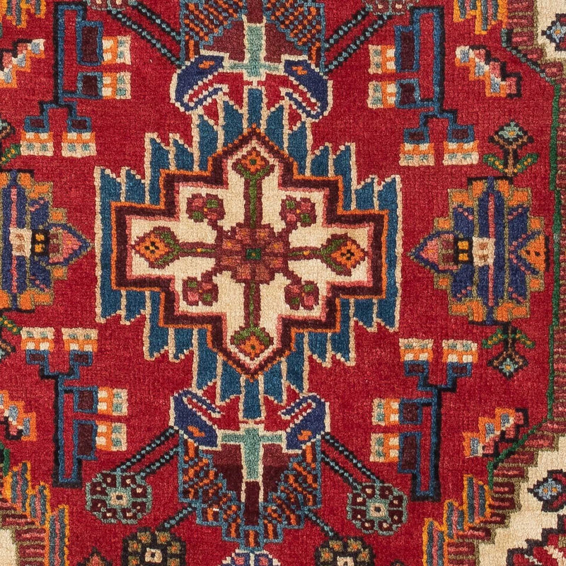 Hamadan Teppich 90x133cm - Perserteppich - dunkelrot