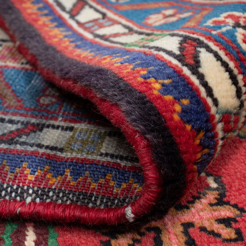Hamadan Teppich 90x133cm - Perserteppich - dunkelrot