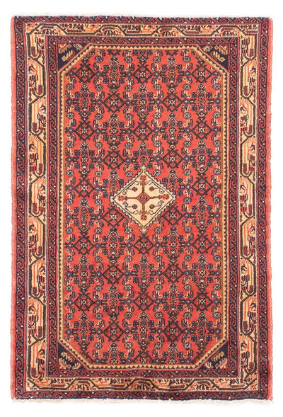 Hosseinabad Teppich 102x150cm - Perserteppich - hellrot