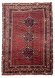 Shiraz Teppich 210x290cm - Perserteppich - hellrot