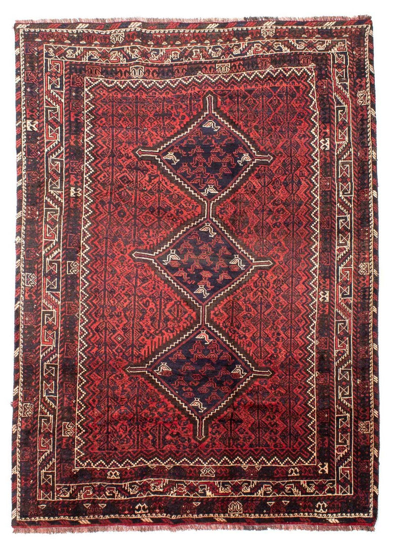 Shiraz Teppich 210x290cm - Perserteppich - hellrot