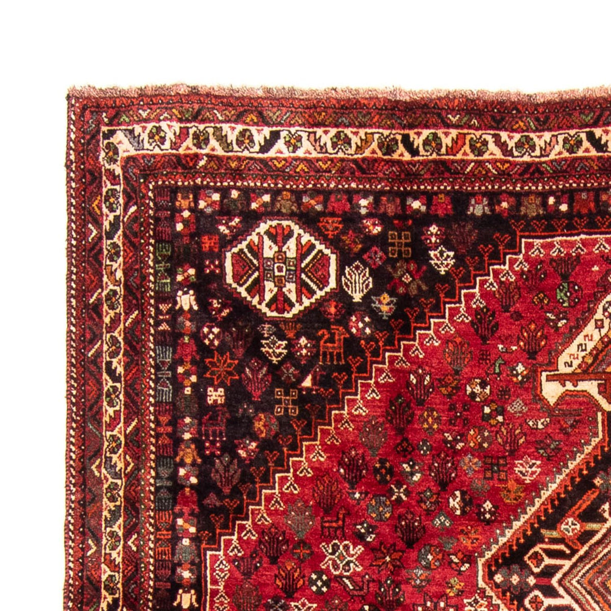 Ghashghai Teppich 240x330cm - Perserteppich - dunkelrot