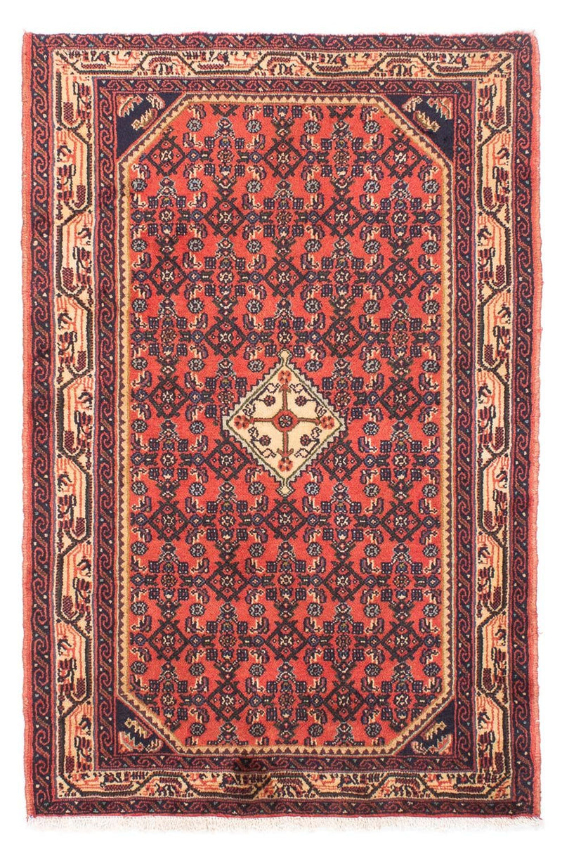 Hosseinabad Teppich 98x150cm - Perserteppich - hellrot