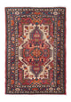Hamadan Teppich 92x133cm - Perserteppich - mehrfarbig