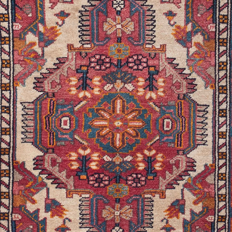 Hamadan Teppich 92x133cm - Perserteppich - mehrfarbig
