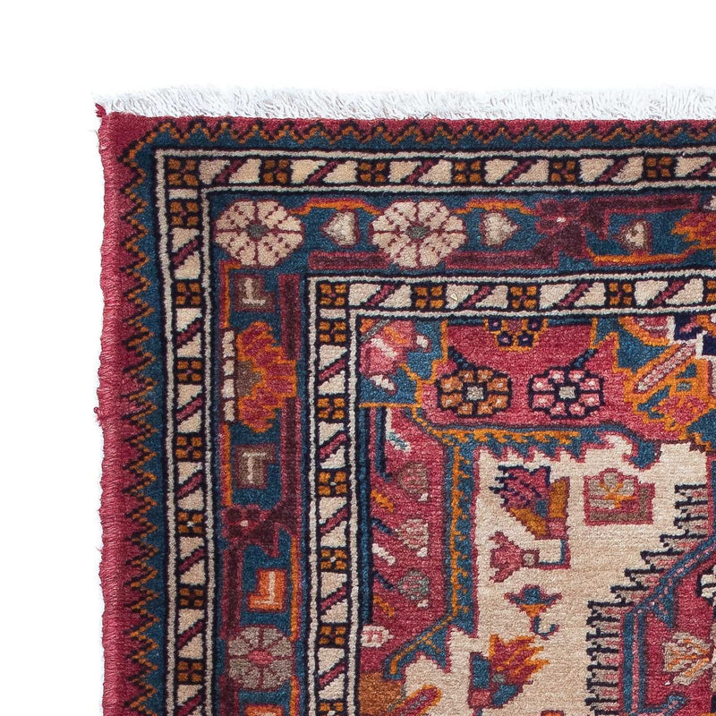 Hamadan Teppich 92x133cm - Perserteppich - mehrfarbig
