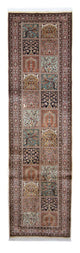Kaschmir Seide Teppich 74x302cm - Orientteppich - mehrfarbig