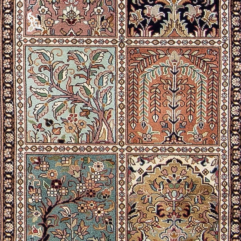 Kaschmir Seide Teppich 74x302cm - Orientteppich - mehrfarbig