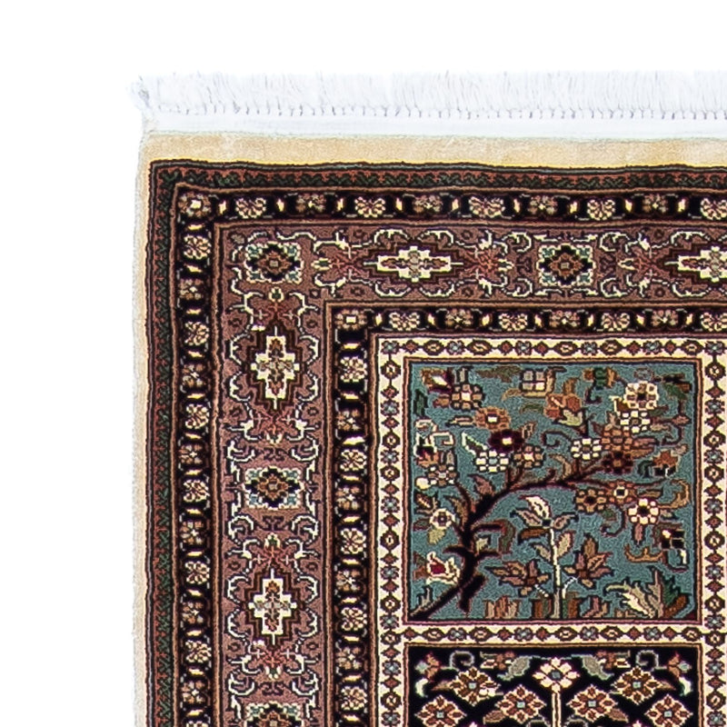 Kaschmir Seide Teppich 74x302cm - Orientteppich - mehrfarbig