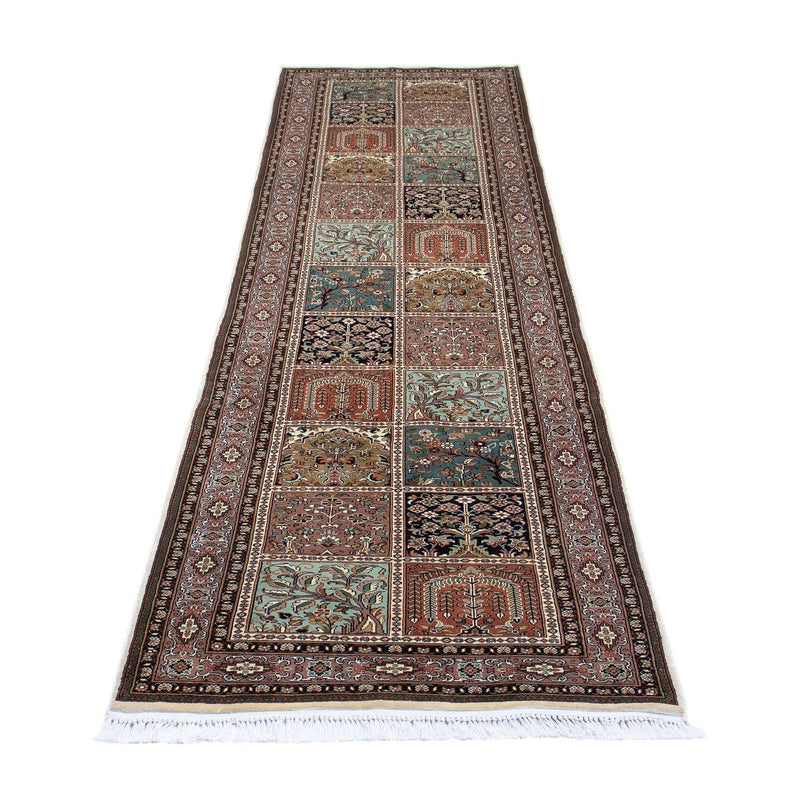 Kaschmir Seide Teppich 74x302cm - Orientteppich - mehrfarbig