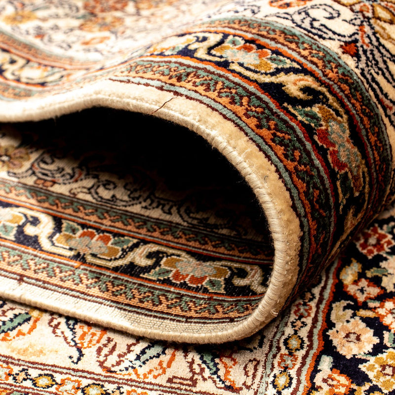 Kaschmir Seide Teppich 248x332cm - Orientteppich - braun