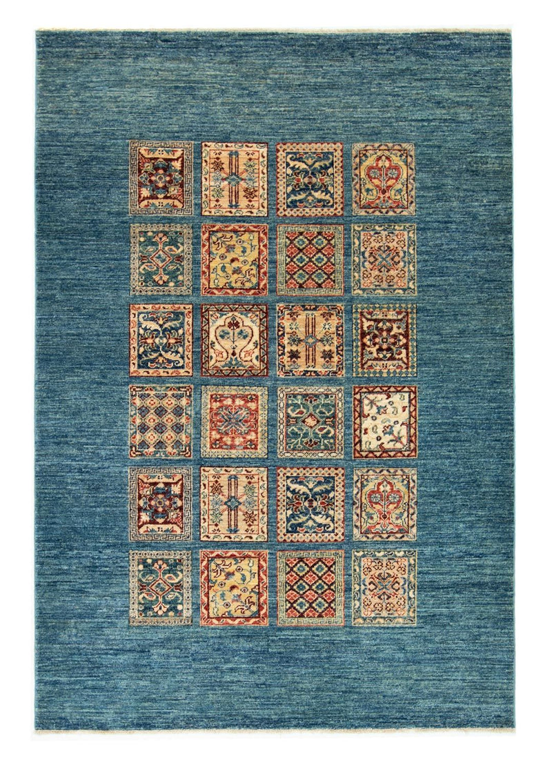 Ziegler Teppich 145 x 209 cm - seeblau