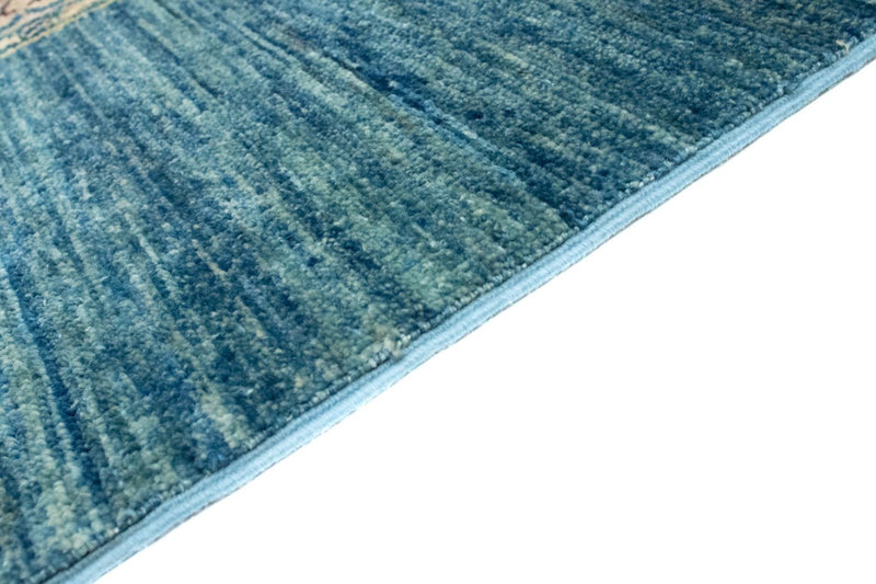 Ziegler Teppich 145 x 209 cm - seeblau