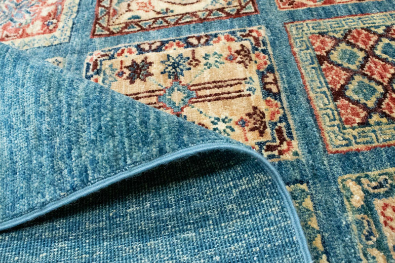 Ziegler Teppich 145 x 209 cm - seeblau