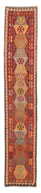 Kelim Teppich - Splash 76 x 389 cm - rot