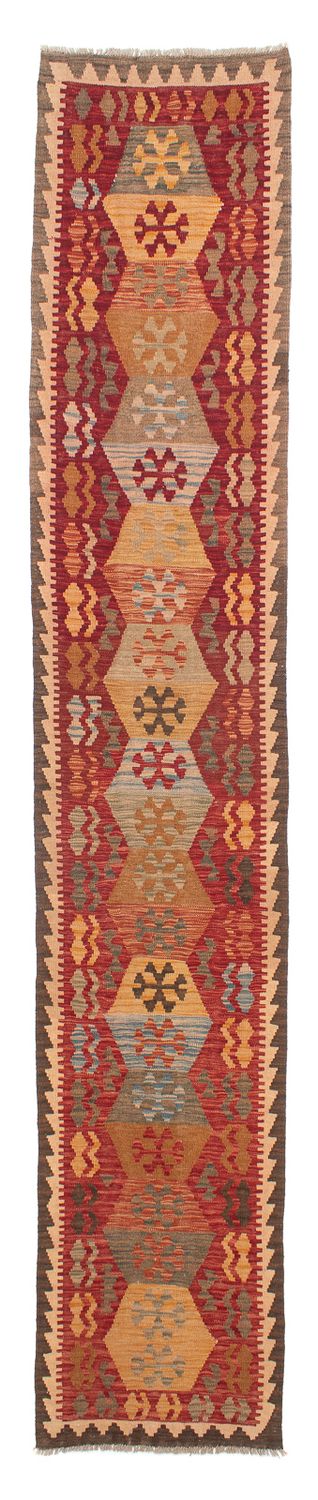 Kelim Teppich - Splash 76 x 389 cm - rot