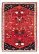 Ghashghai Teppich 110x152cm - Perserteppich - dunkelrot