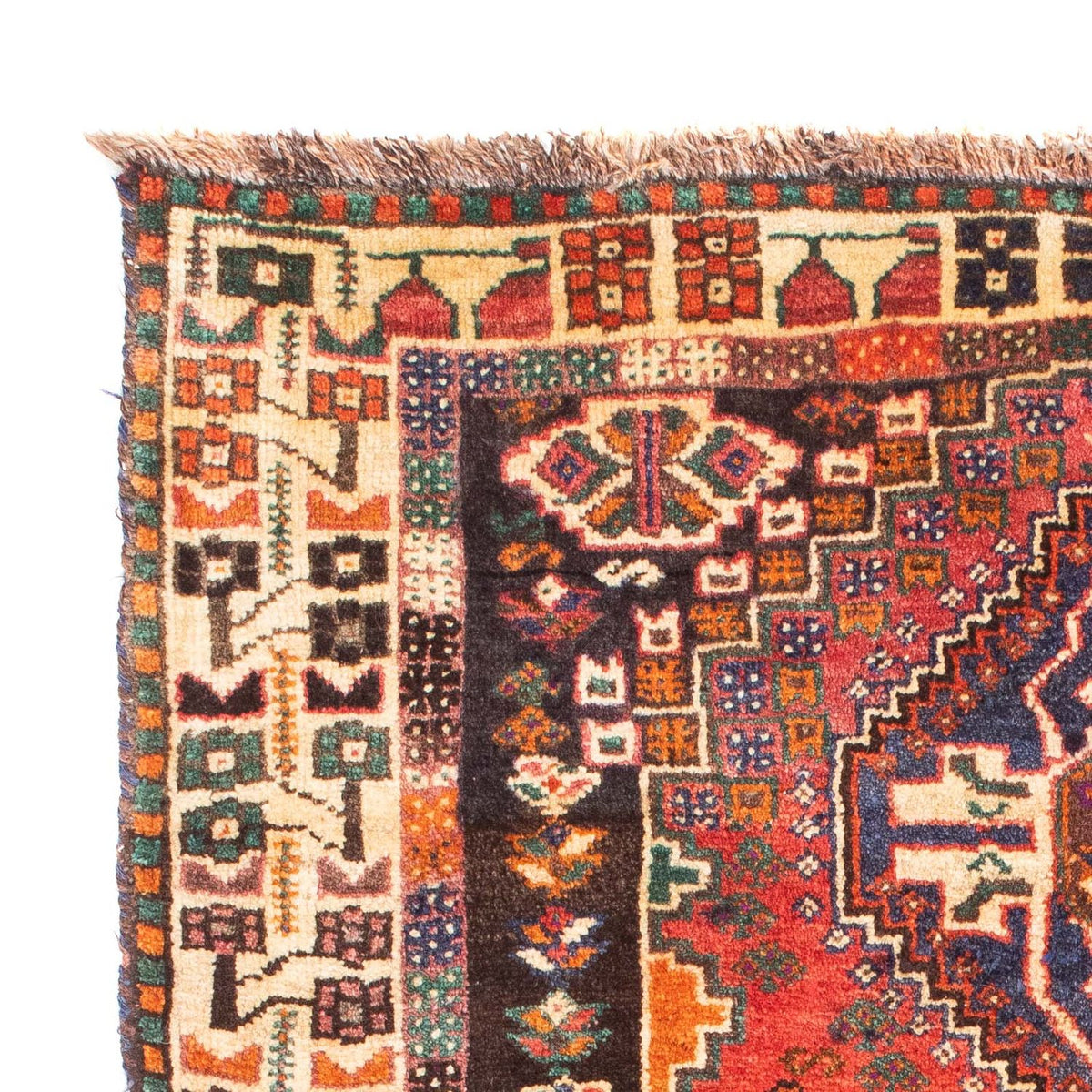 Shiraz Teppich 110x166cm - Perserteppich - rot