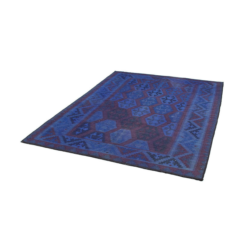Kelim Teppich - Oriental 155 x 195 cm - blau