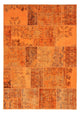 Patchwork Teppich 170 x 240 cm - braun