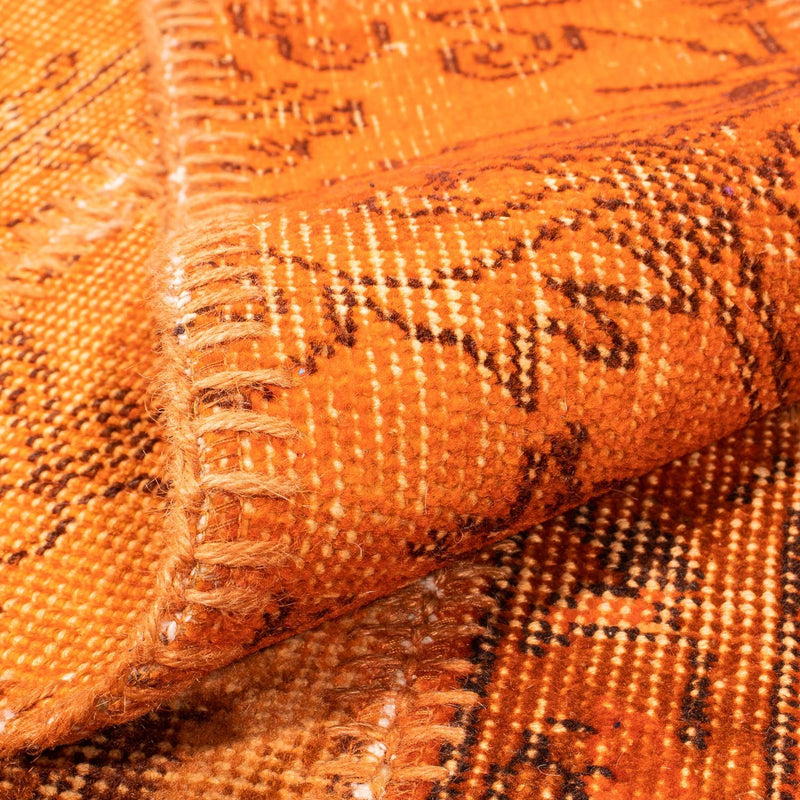 Patchwork Teppich 170 x 240 cm - braun