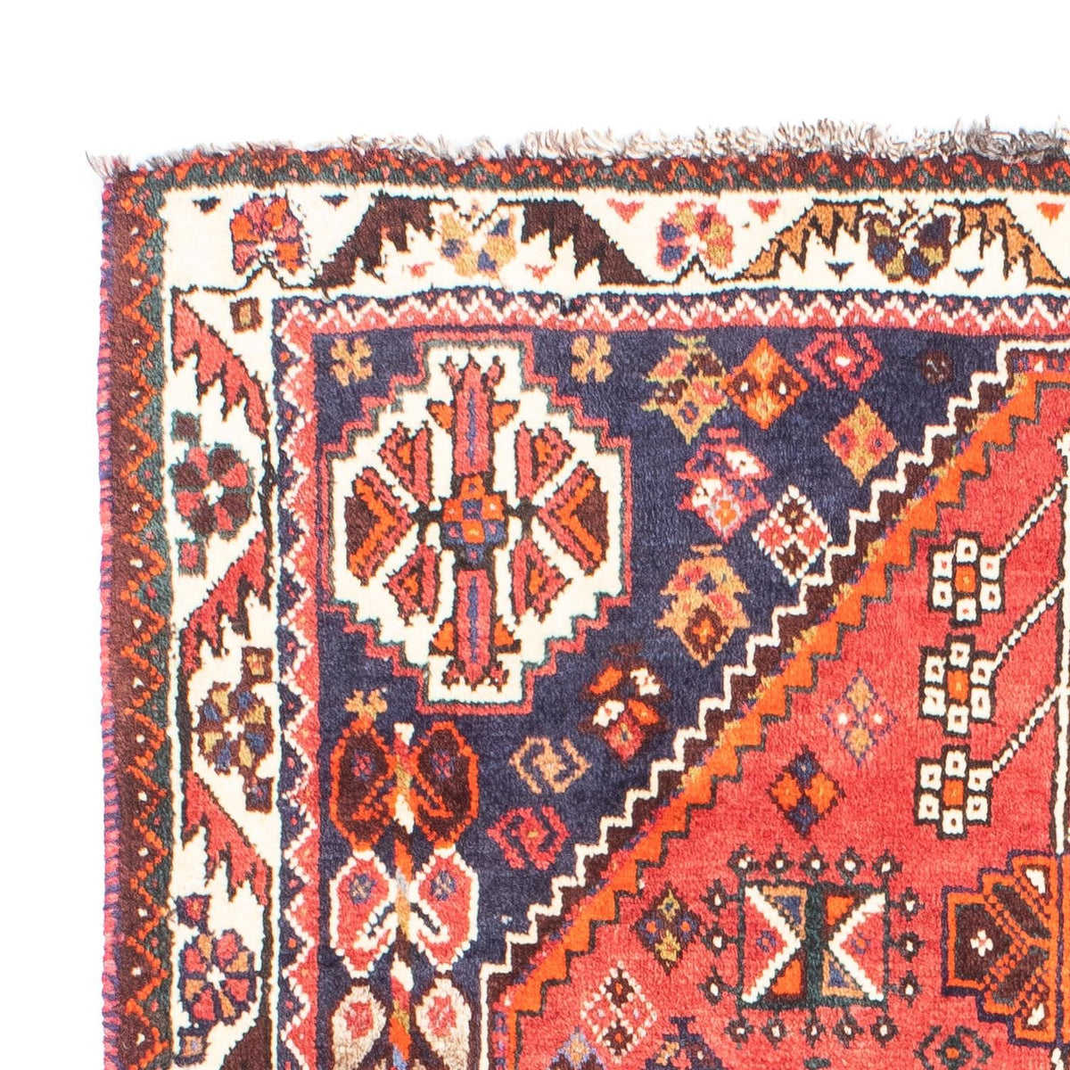 Shiraz Teppich 100x170cm - Perserteppich - dunkelrot