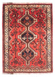 Shiraz Teppich 113x160cm - Perserteppich - dunkelrot