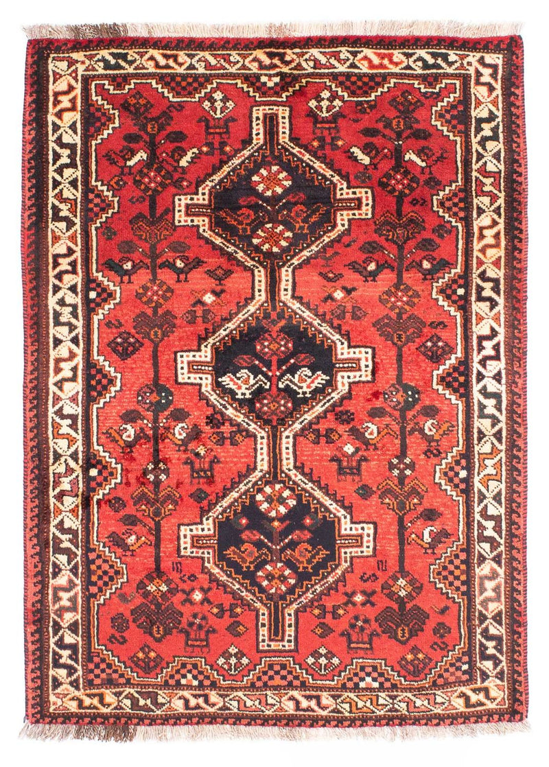 Shiraz Teppich 113x160cm - Perserteppich - dunkelrot