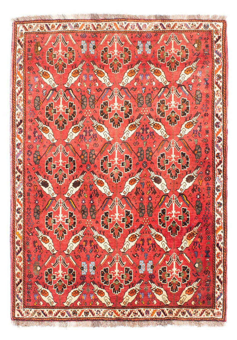 Shiraz Teppich 117x162cm - Perserteppich - hellrot