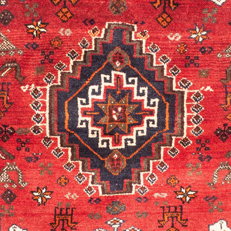 Shiraz Teppich 118x162cm - Perserteppich - dunkelrot