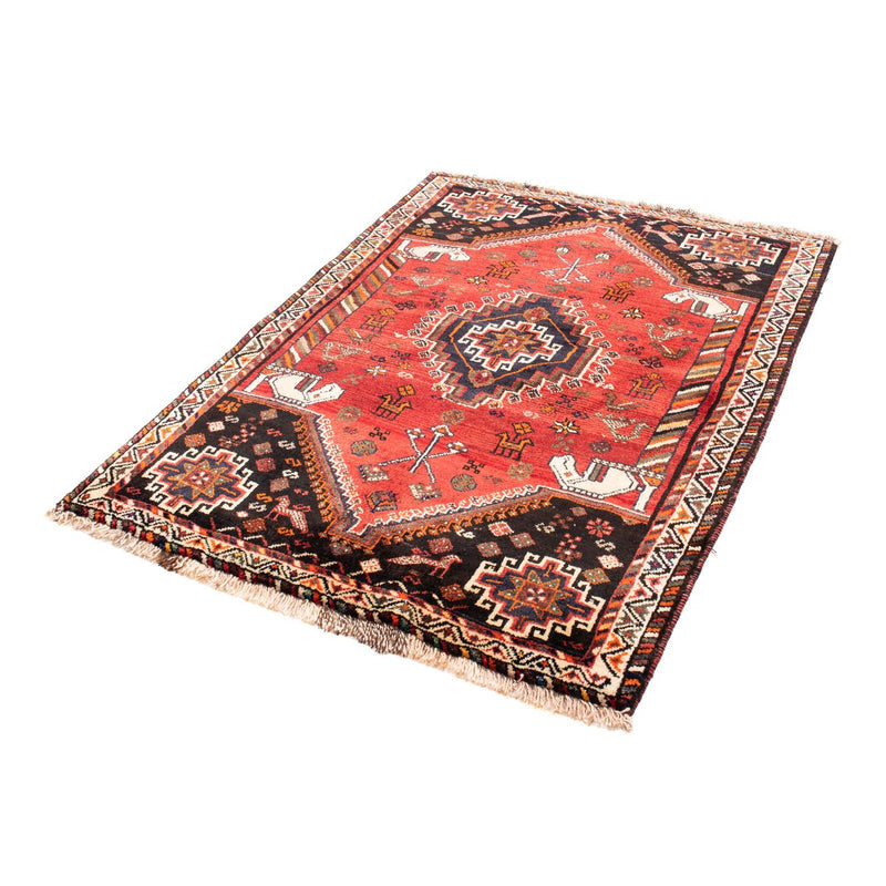Shiraz Teppich 118x162cm - Perserteppich - dunkelrot
