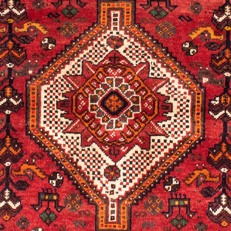 Shiraz Teppich 106x160cm - Perserteppich - dunkelrot
